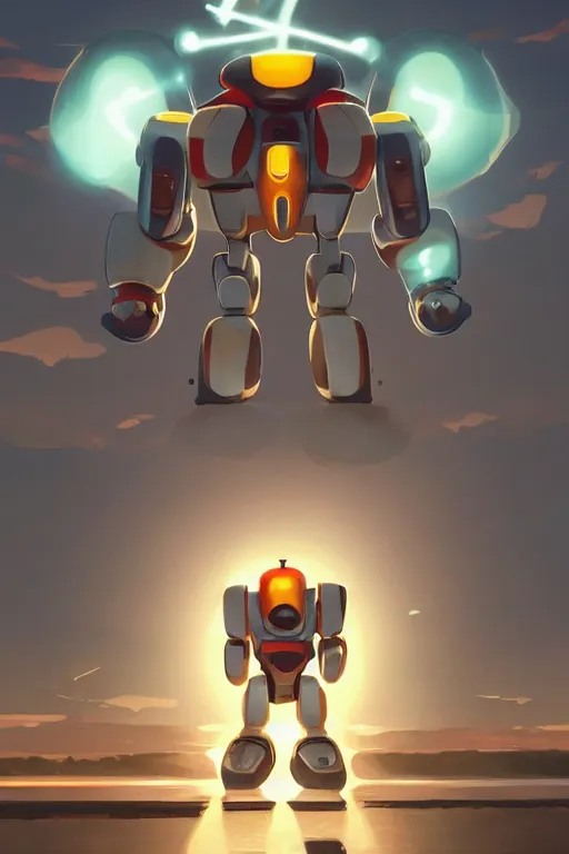 Image similar to metabots medabots medarotto medarot robot minimalist comics, behance hd by jesper ejsing, by rhads, makoto shinkai and lois van baarle, ilya kuvshinov, rossdraws global illumination ray tracing hdr radiating a glowing aura