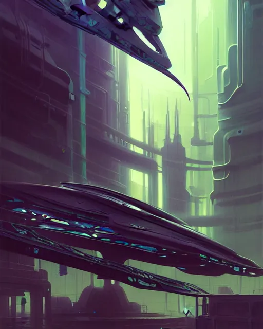 Image similar to Full shot of a spaceship squid defined factory features, intricate abstract. cyberpunk, symmetrical design features. By Richard Corben By Ruan Jia and Artgerm and Range Murata and WLOP and Ross Tran and William-Adolphe Bouguereau and Beeple. Key Art. Fantasy Illustration. award winning, Artstation, intricate details, realistic, Hyperdetailed, clean ink detailed line drawing, 8k resolution.