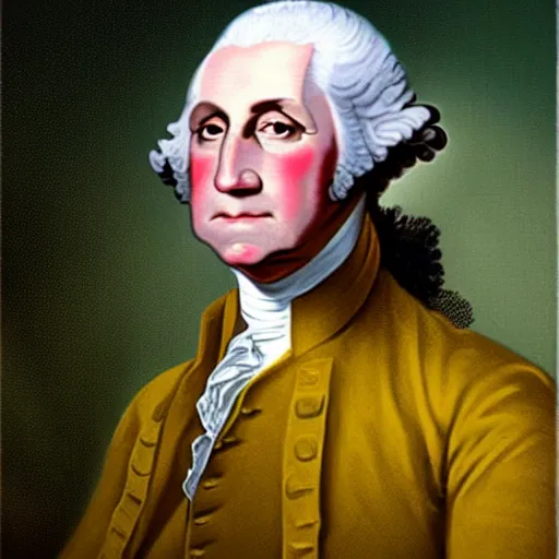 Prompt: Buff George Washington looking like Rambo, renaissance painting