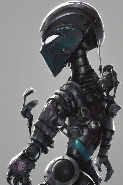 Image similar to epic mask helmet robot ninja portrait stylized as fornite style game design fanart by concept artist gervasio canda, behance hd by jesper ejsing, by rhads, makoto shinkai and lois van baarle, ilya kuvshinov, rossdraws global illumination radiating a glowing aura global illumination ray tracing hdr render in unreal engine 5