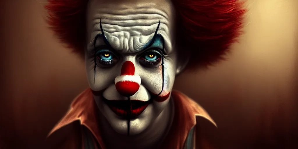 Prompt: the sad clown paradox, illustration, high quality, details, intricate, atmosphere, highly detailed, cinematic, digital painting, deviantart, cinematic