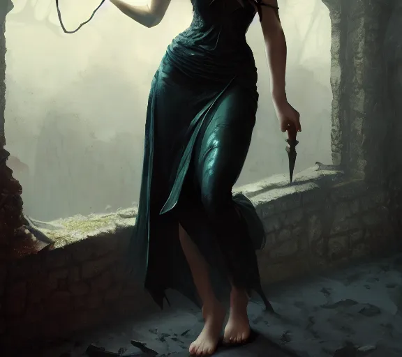 Image similar to morrigan aenslandcasting magic, a charming succubus, strapless dress, fantasy, d & d, by greg rutkowski and raymond swanland, sharp focus, trending on artstation, 8 k realistic digital art, cryengine, symmetric, sharp focus, concept art, frostbite 3 engine