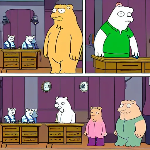 Image similar to of a crypto animal in the style of family guy