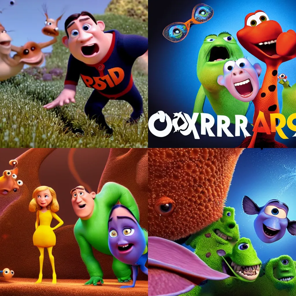 Prompt: Pixar coronavirus movie