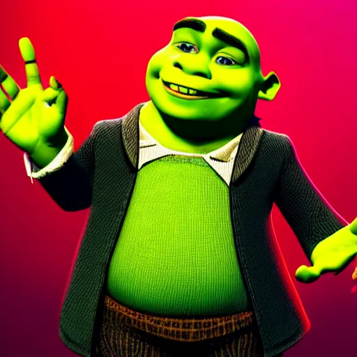 Shrek giving a thumbs up