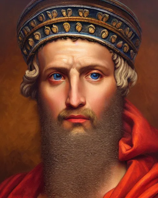 Prompt: oil painting portrait of lucius cornelius sulla, high production value, intricate details, high resolution, hdr, high definition, masterpiece, realistic, ultrarealistic, highly detailed, hd, sharp focus, non blurry, sharp, smooth