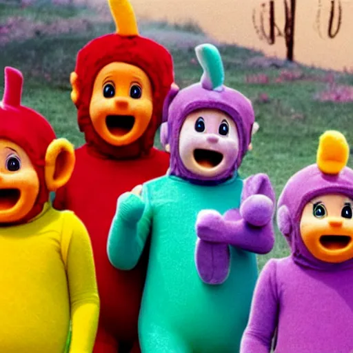 Image similar to teletubbies