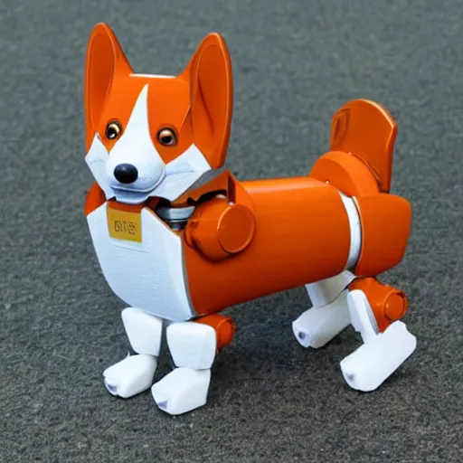 Image similar to robot corgi