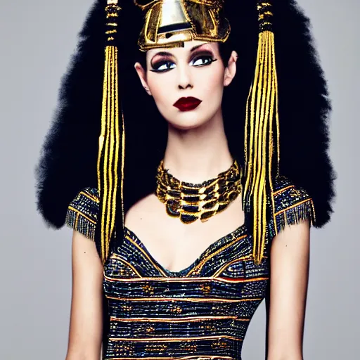 Image similar to Cleopatra wearing modern clothing