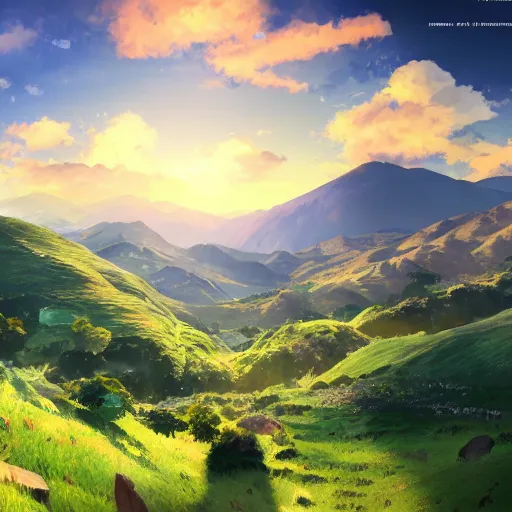Prompt: norte de armenia quindio en un dia soleado, Artwork by Makoto Shinkai, 8k, official media, wallpaper, hd