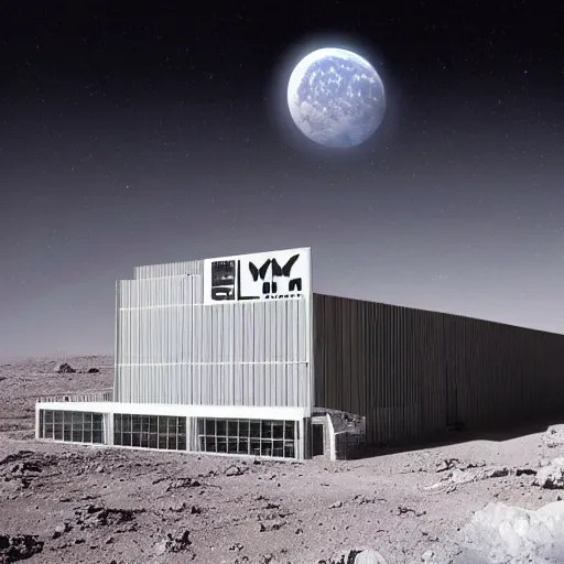Image similar to nlmk factory on the moon