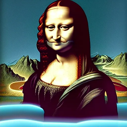 Prompt: monalisa in the style of BEEPLE, in the style of BEEPLE, in the style of BEEPLE, in the style of BEEPLE, in the style of BEEPLE, in the style of BEEPLE