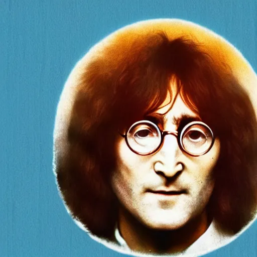 Image similar to john lennon inside a lemon