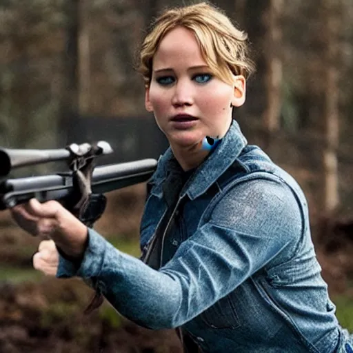 Image similar to Promo picture of Jennifer Lawrence as Danny Plainview There Will be Blood remake (2029)