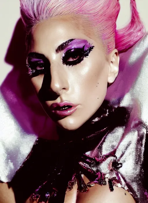 Image similar to lady gaga photoshoot by nick knight