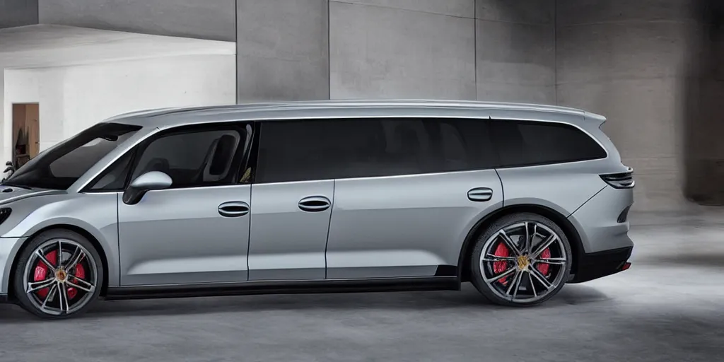 Image similar to “2021 Porsche Minivan, ultra realistic, 4K, high detail”