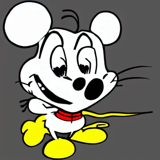 Image similar to a mouse in the style of cuphead