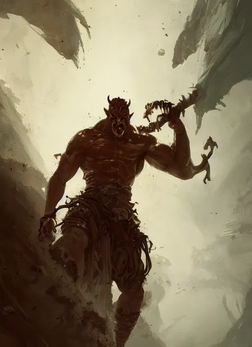 Image similar to the ancient demon of guile, greg rutkowski, 8 k, shallow depth of field, intricate detail, concept art, masterpiece