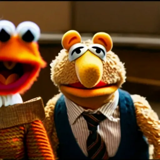 Prompt: still of the Muppets in the movie Interstellar