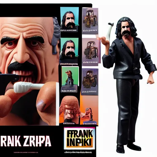 Image similar to frank zappa hot toys action figure promo shots 4 k photography