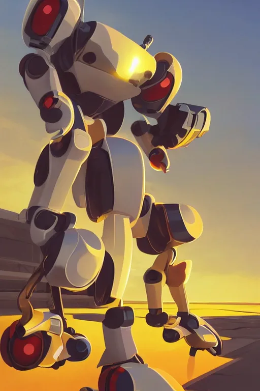 Image similar to metabots medabots medarotto medarot robot minimalist comics, behance hd by jesper ejsing, by rhads, makoto shinkai and lois van baarle, ilya kuvshinov, rossdraws global illumination ray tracing hdr radiating a glowing aura