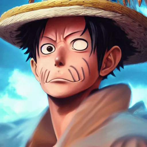 prompthunt: 17th century pirate portrait of Monkey D. Luffy from One Piece,  anime, octane render, artstationhq, artstationhd, cinematic, 4K, 8K,  trending on artstation, highly detailed, highly realistic, digital art