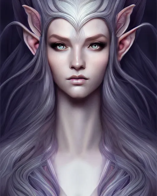 Prompt: digital art, centered portrait elven with short haire made with intricate roots, by james jean and by artgerm, by ross tran, ultradetailed, charachter design, concept art, trending on artstation,