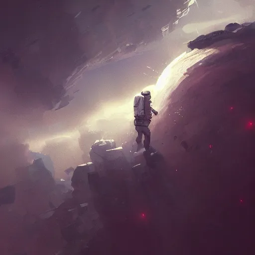 Prompt: dead astronaut falling through the clouds in jupiter, by cedric peyravernay, highly detailed, excellent composition, cinematic concept art, dramatic lighting, trending on artstation