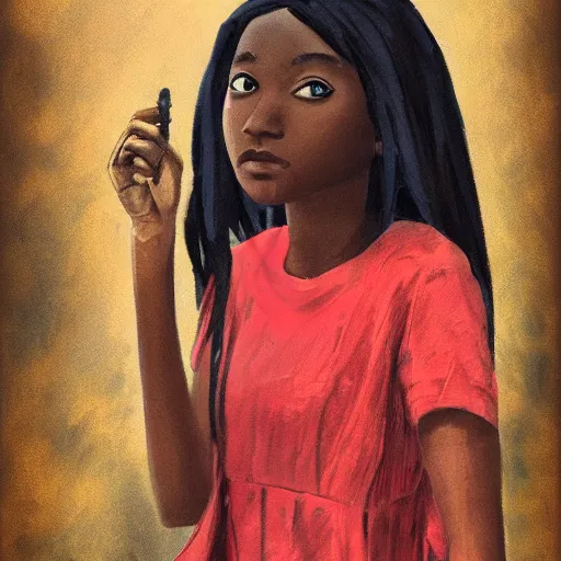 Prompt: a portrait of a character in a scenic environment by Khalik Allah