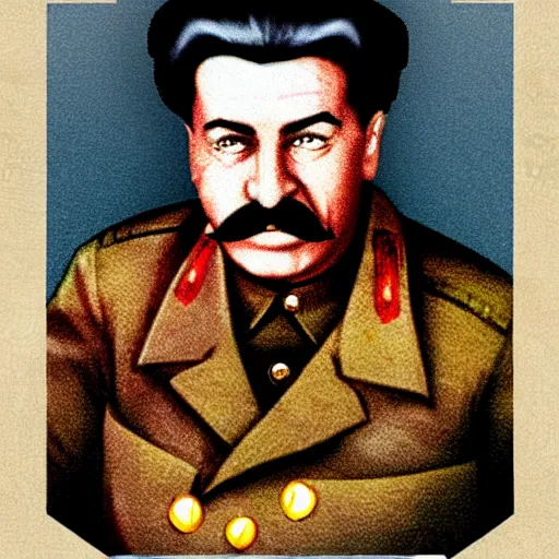 Prompt: Stalin as a JRPG Boss