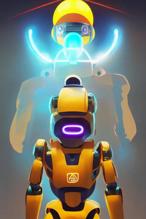 Image similar to metabots medabots medarotto medarot robot minimalist comics helmet mask neon cybereye, behance hd by jesper ejsing, by rhads, makoto shinkai and lois van baarle, ilya kuvshinov, rossdraws global illumination ray tracing hdr radiating a glowing aura