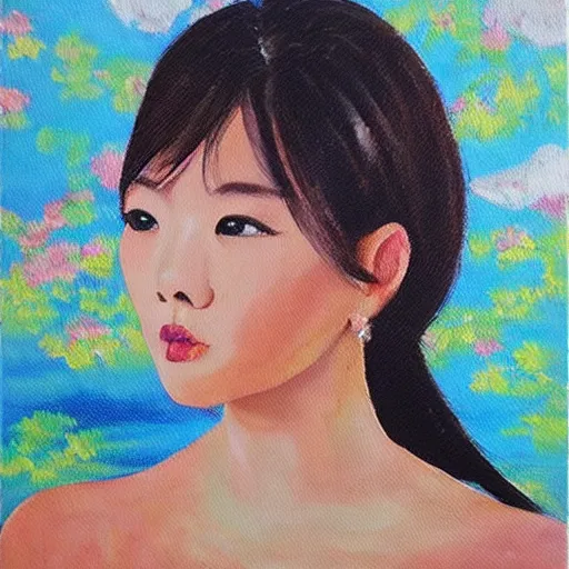 Image similar to oil painting ¥¥¥¥ kaikai kiki