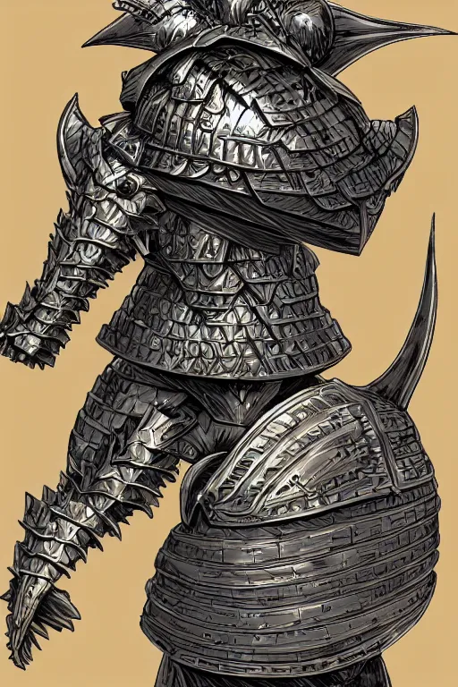 Image similar to artichoke armoured warrior, symmetrical, highly detailed, digital art, sharp focus, trending on art station, kentaro miura art style