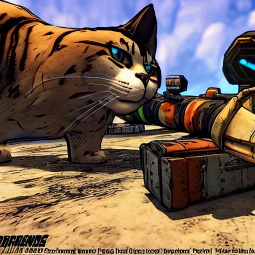 Image similar to Giant Cat in borderlands 2