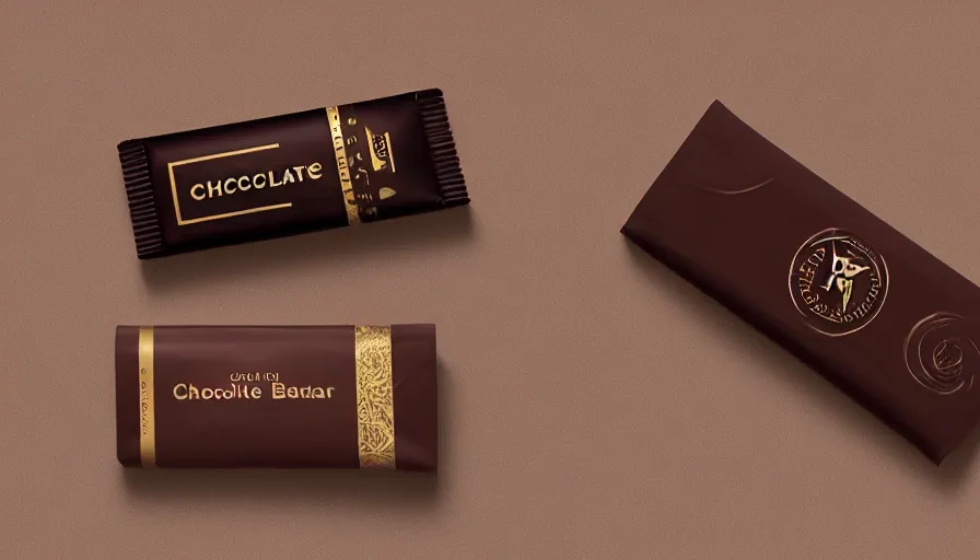 Image similar to a packaging design for a luxury chocolate bar