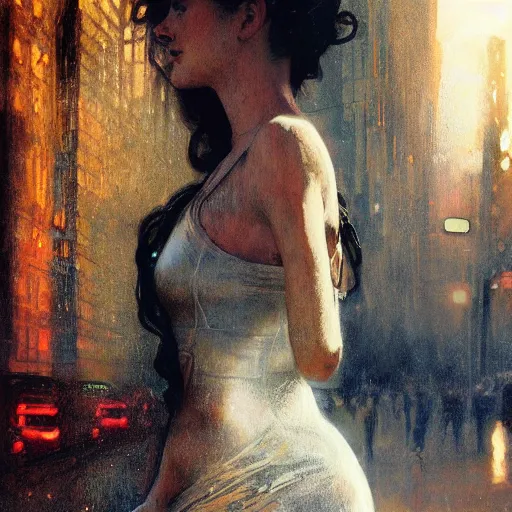 Prompt: hyperrealistic portrait of a woman as amber heard on a bladerunner street the art of elysium by jeremy mann and alphonse mucha, fantasy art, photo realistic, dynamic lighting, artstation, poster, volumetric lighting, very detailed faces, 4 k, award winning