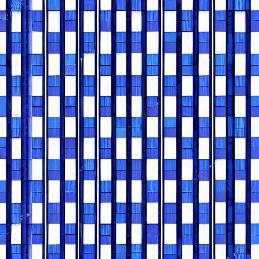 Prompt: textile geometric pattern blue squares white stripes grid straight, high quality tiles, clean, artstation