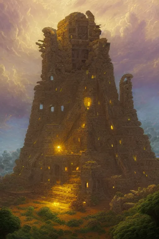 Prompt: a beautiful digital illustration painting of a detailed foreboding skies fantasy aztect ruins by benoit b. mandelbrot, steven belledin, martin johnson heade, lee madgwick, caspar david friedrich, and david rios ferreira, thomas kinkade. 8 k resolution trending on artstation concept art digital illustration