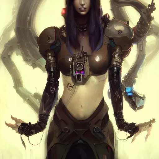 Image similar to portrait of a cybernetic vampire, cyberpunk concept art by pete mohrbacher and artgerm and wlop and greg rutkowski and deathburger, digital art, highly detailed, intricate, sci-fi, sharp focus, Trending on Artstation HQ, deviantart, unreal engine 5, 4K UHD image