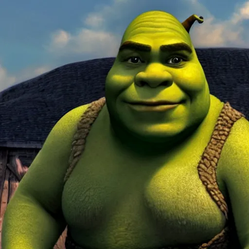 Image similar to Shrek in the Normandy landing