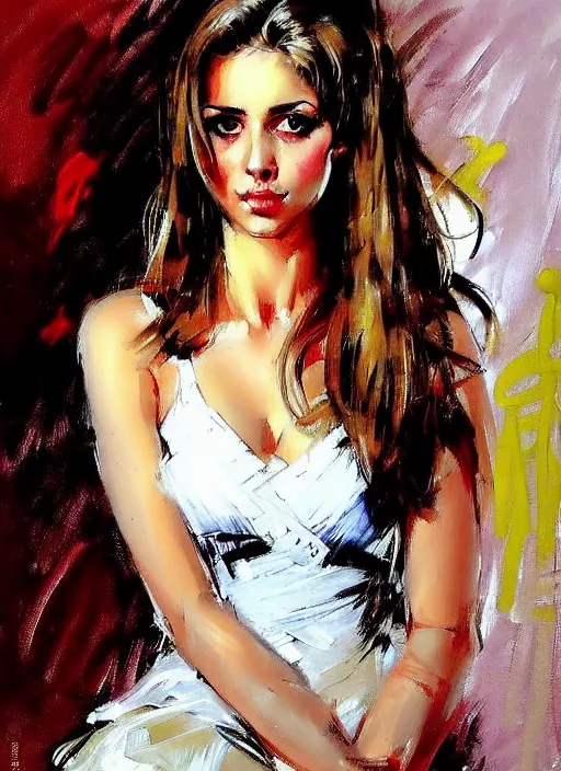 Image similar to portrait of a pretty young lady andrew atroshenko by simon bisley