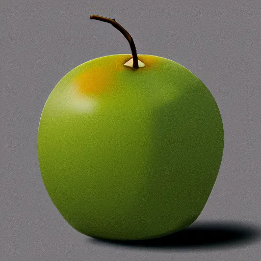 Image similar to centered hyper-realistic single piece of fruit, gray background