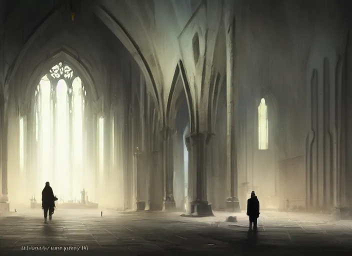 Image similar to empty world, Slavs, ashes around, volumetric lighting, digital painting, highly detailed, artstation, sharp focus, illustration, concept art, ruan jia, steve mccurry, amazing composition, gothic arch frame