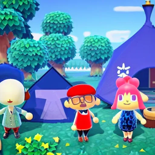 Image similar to mystique as a character in animal crossing