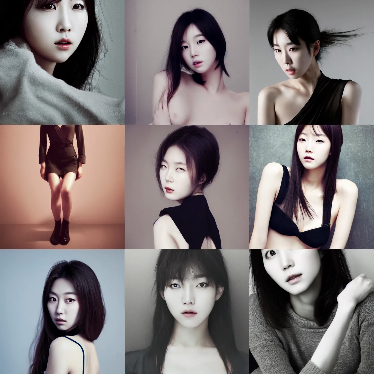 Image similar to lee jin - eun by wlop, rule of thirds, seductive look, beautiful