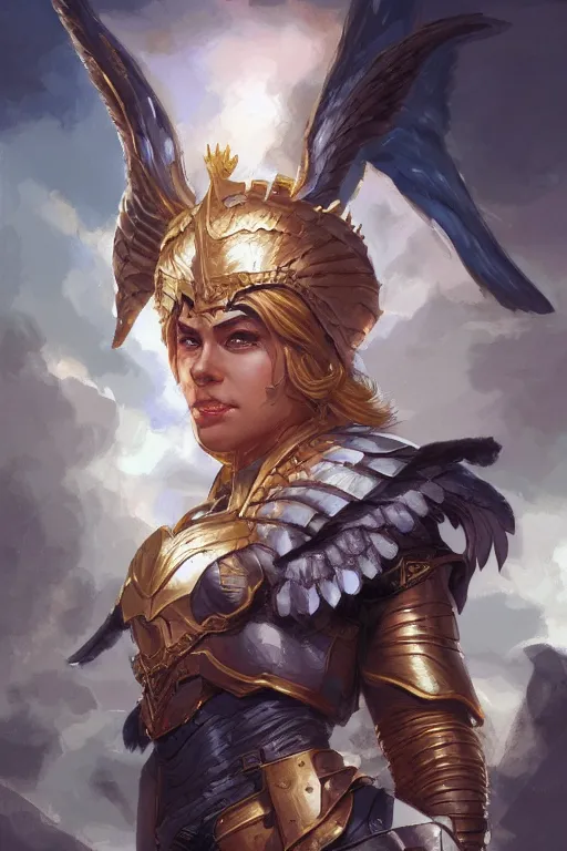 Image similar to amazon valkyrie athena, d & d, fantasy, portrait, highly detailed, headshot, digital painting, trending on artstation, concept art, sharp focus, illustration, art by artgerm and greg rutkowski and magali villeneuve