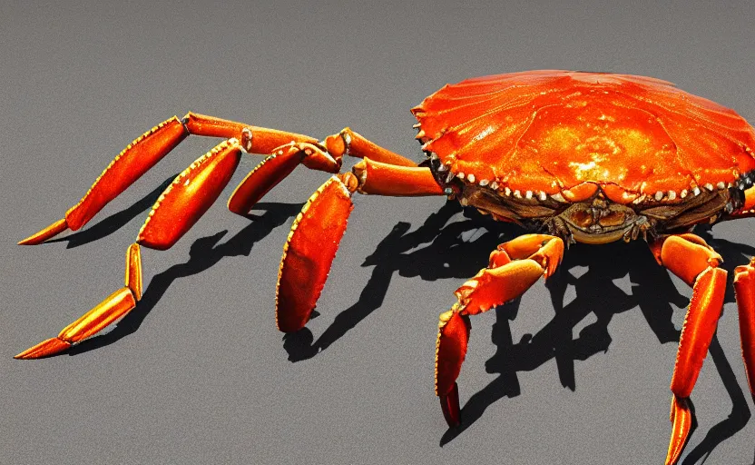 Image similar to giant crab, highly detailed, extremely high quality, hd, 4 k, 8 k, professional photographer, 4 0 mp, lifelike, top - rated, award winning, cinematic, realistic, detailed lighting, detailed shadows, sharp, no blur, edited, corrected, trending