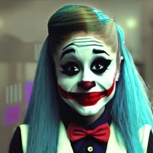 Image similar to ariana grande as a joker