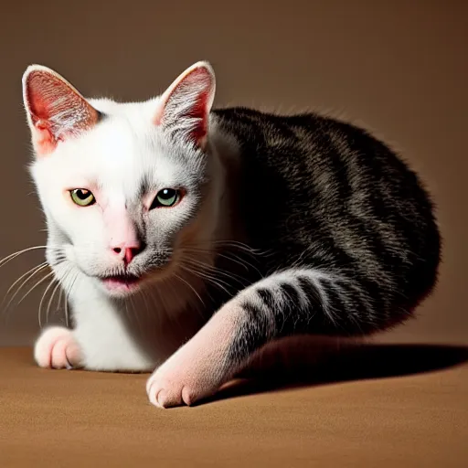 Image similar to a cat - pig - hybrid, animal photography