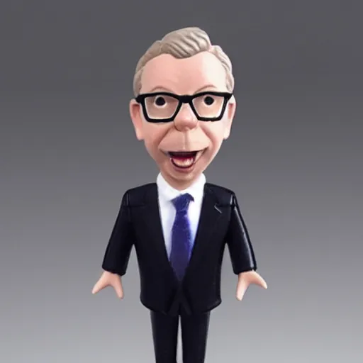 Prompt: michael gove action figure, figurine, product photo, realistic